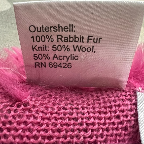 Wilson’s Leather Rabbit Fur Shawl OSFM - Picture 5 of 7